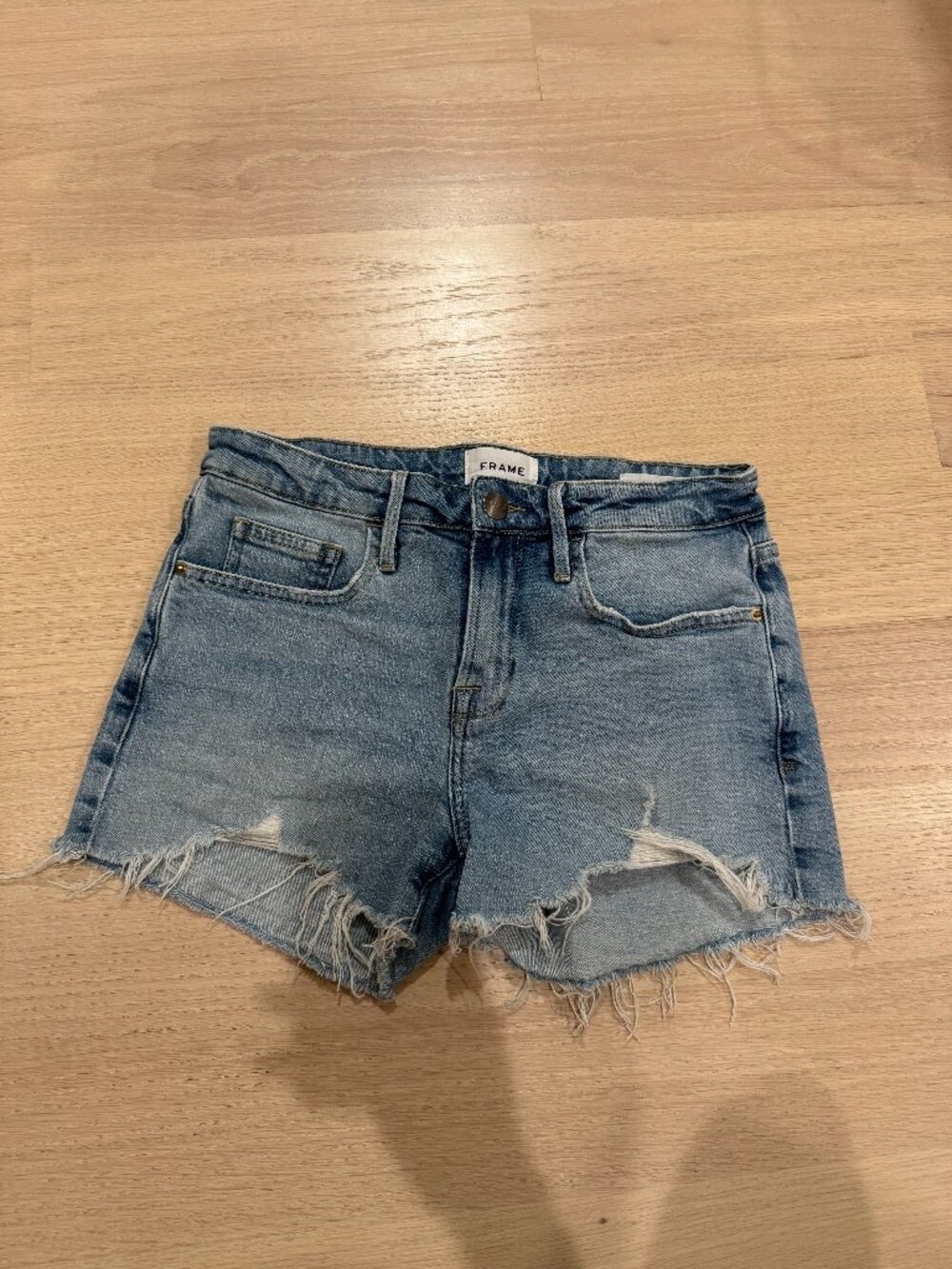 Frame 'Le Grand Garcon' Denim Shorts size 25 waist